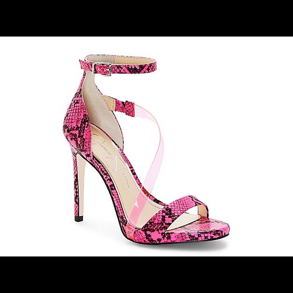 Jessica Simpson Shoes - ❗️NWT❗️Jessica Simpson Rayli 2 Sandal Heel Fushia Pink/Black